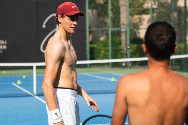 Jannik Sinner allenamenti