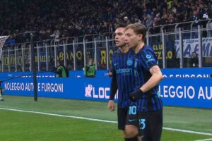 Lautaro Martinez e Nicolò Barella, giocatori Inter