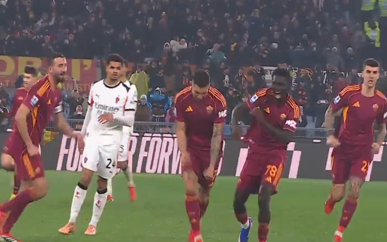 Pellegrini risponde a De Winter: Roma-Milan finisce 1-1