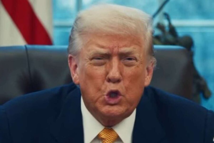 Donald Trump in primo piano