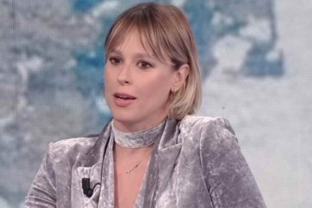Federica Pellegrini durante un'intervista a Che tempo che fa
