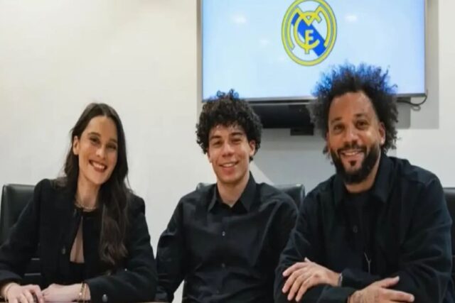Enzo Alves, insieme al papà Marcelo, firma con il Real Madrid