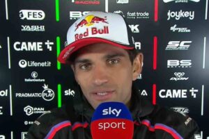 Jorge Martin durante un'intervista a Sky Sport