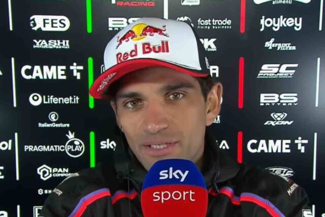 Jorge Martin durante un'intervista a Sky Sport