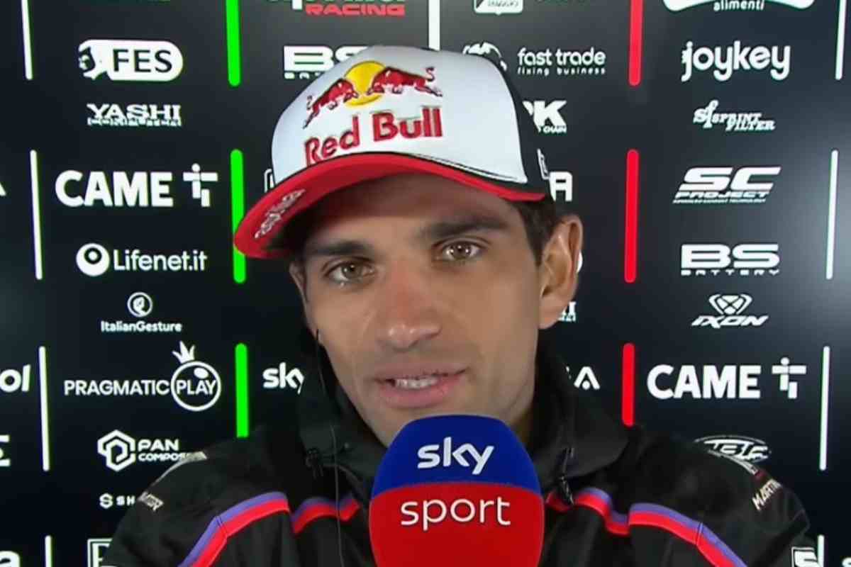 Jorge Martin durante un'intervista a Sky Sport