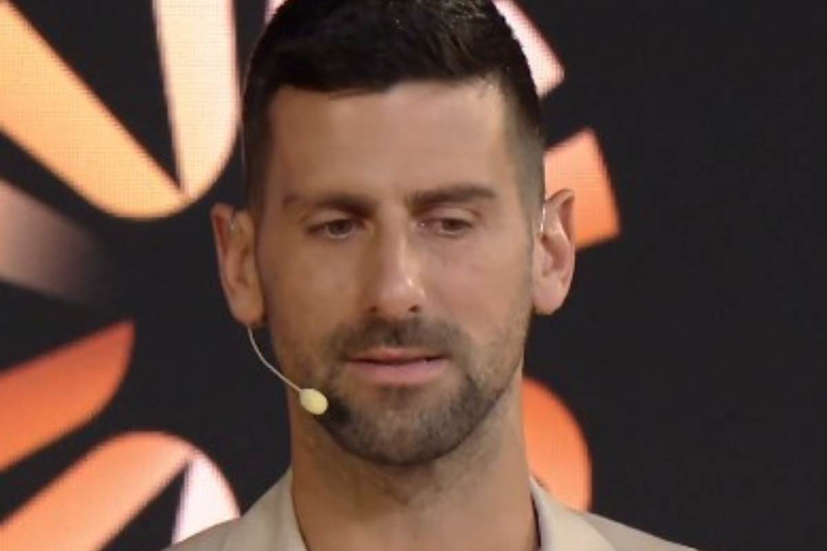 Novak Djokovic in primo piano