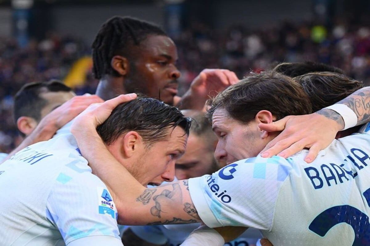 L'esultanza dell'Inter il gol di Lautaro