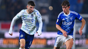 Sucic e Paz in azione in Como-Inter