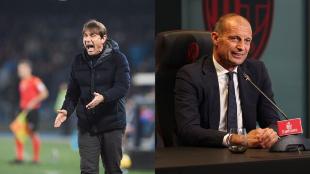 Antonio Conte e Massimiliano Allegri pronti per Napoli-Milan