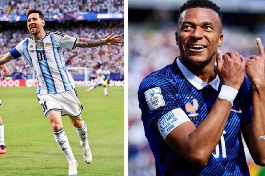 Messi e Mbappé, attaccanti Argentina e Francia
