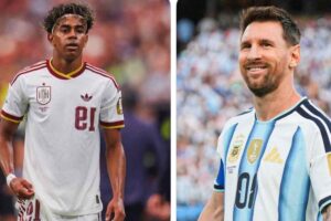 Lamine Yamal e Lionel Messi