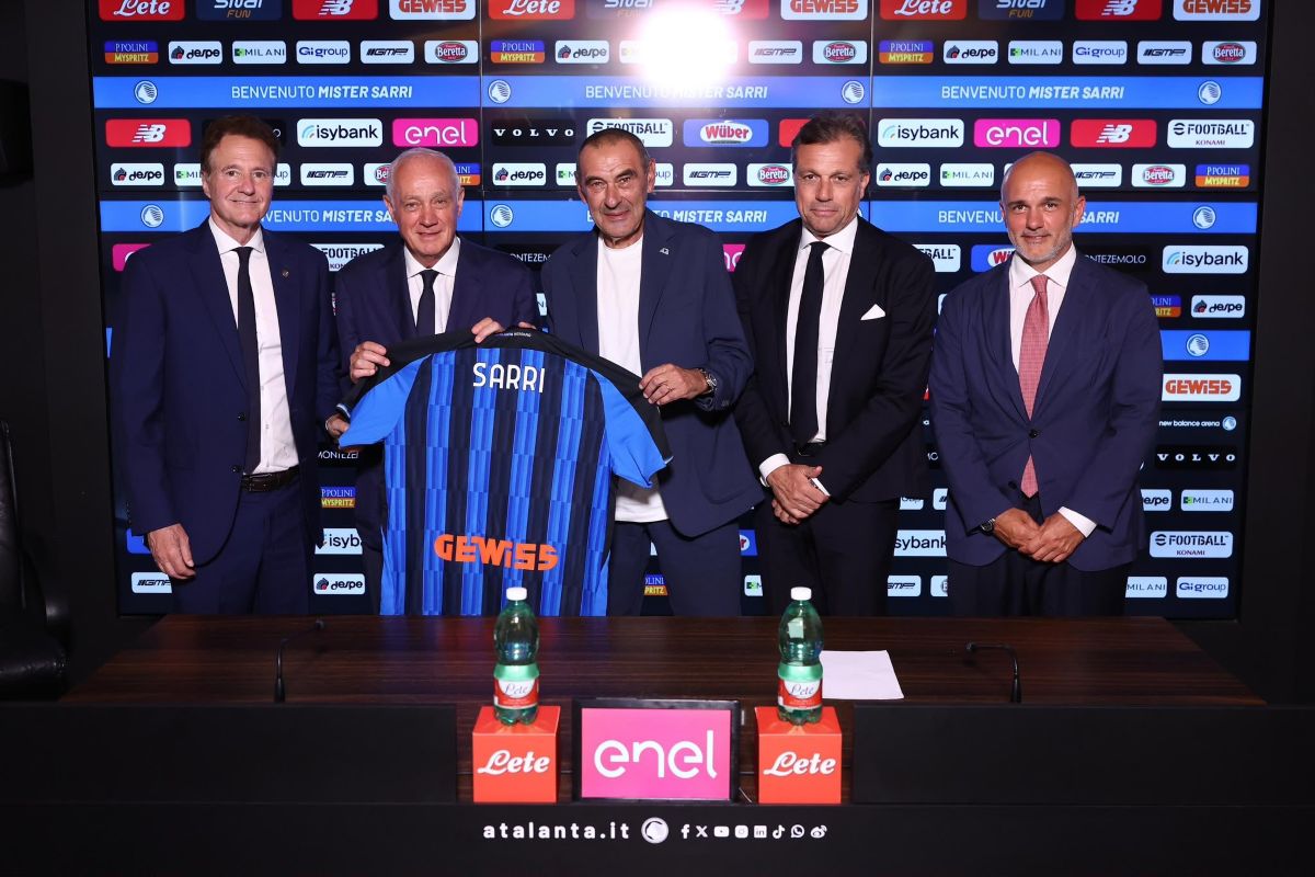 Atalanta, presentazione Sarri
